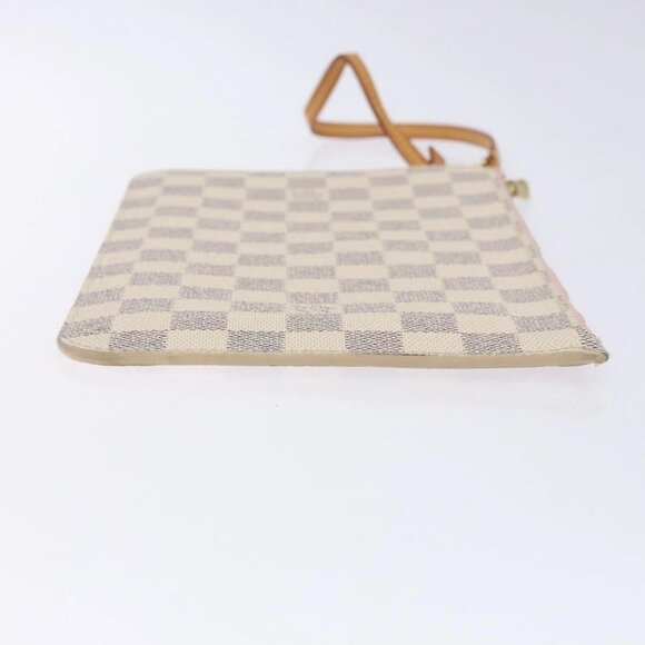 LOUIS VUITTON Damier Azur Neverfull MM Pouch LV Auth 141647 - Picture 7 of 16